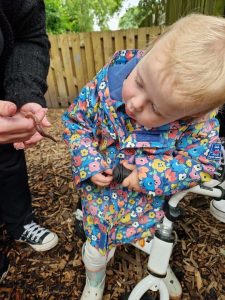 Learning to ride a balance bike