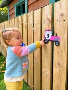 Finding numbers on the garden fence
